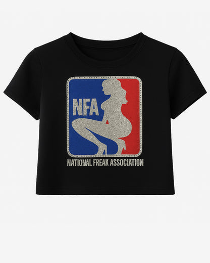 NFA Rhinestone Crop-Top