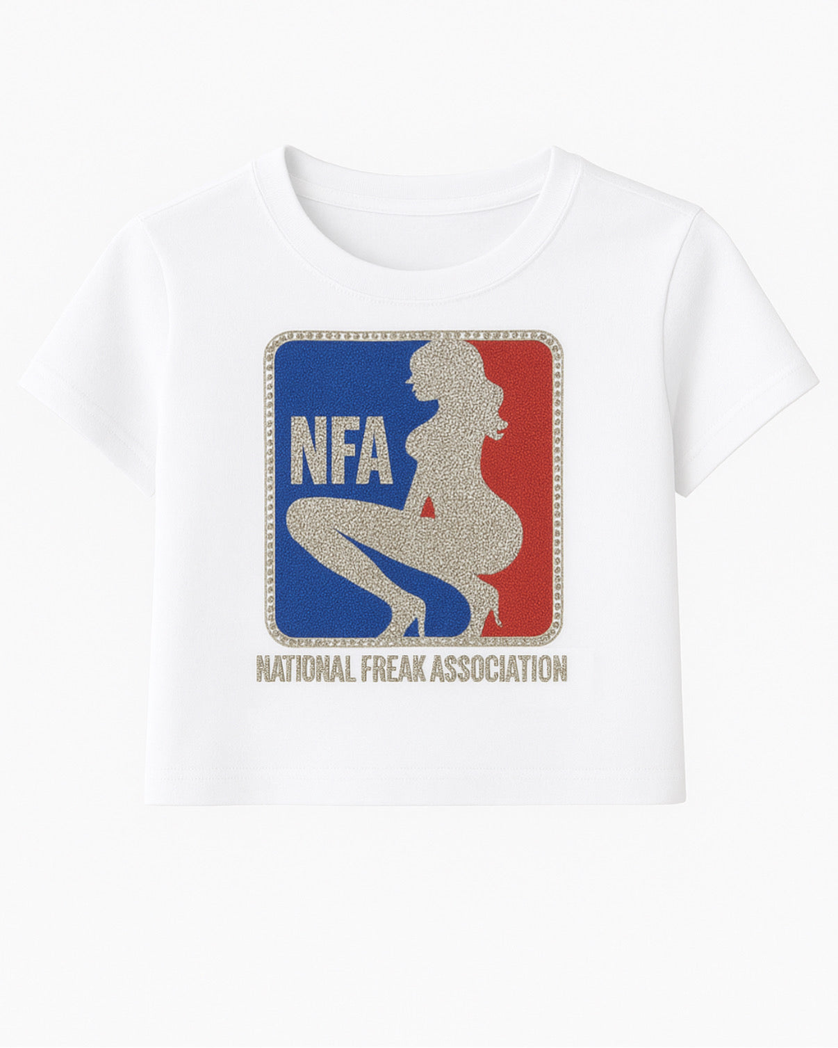 NFA Rhinestone Crop-Top